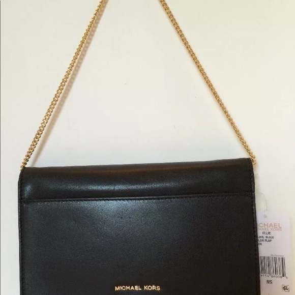 Michael Kors Ellie Medium Clutch  Bag Black - Picture 4 of 7